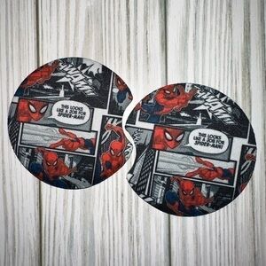 Spider-man comic car coasters 2pack new
